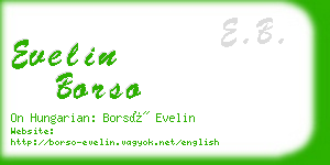 evelin borso business card